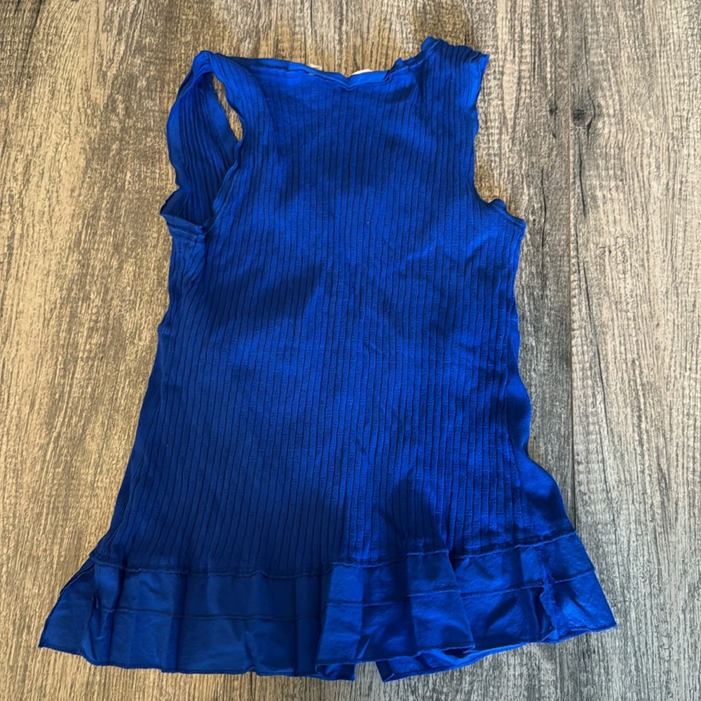 Soft Surroundings Blue Tank Top - Picture 3 of 4